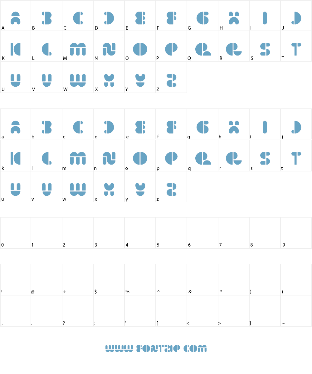 impulse of heart Font Character